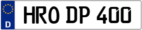 Trailer License Plate